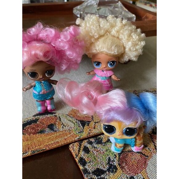 EUC LOL Surprise Doll Lil Pet Secret Agent Slumber Party Makeover Hair Set - Picture 8 of 10